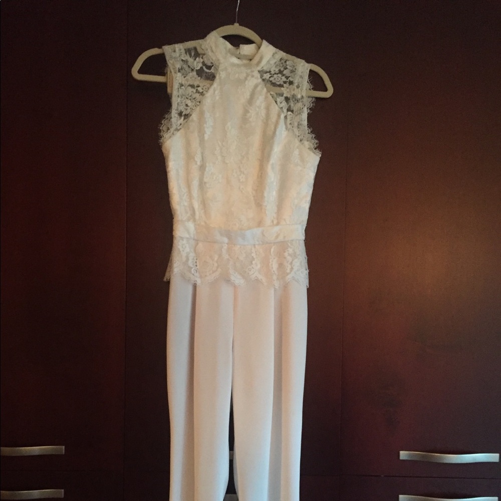 White Lace Jumpsuit